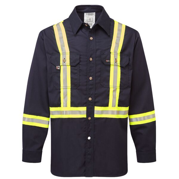 TMG - UltraSoft 7 oz Deluxe Striped Work Shirt Thumbnail