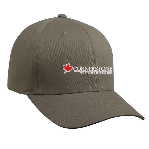 Cornerstone Black Flex Fit Ball Cap - ATC By FLEXFIT WOOLY COMBED Thumbnail